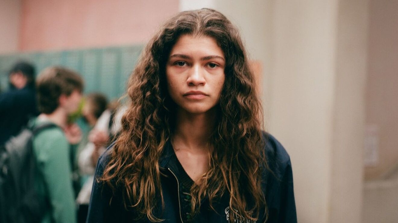 Zendaya's Rue looks into the camera in Euphoria season 2