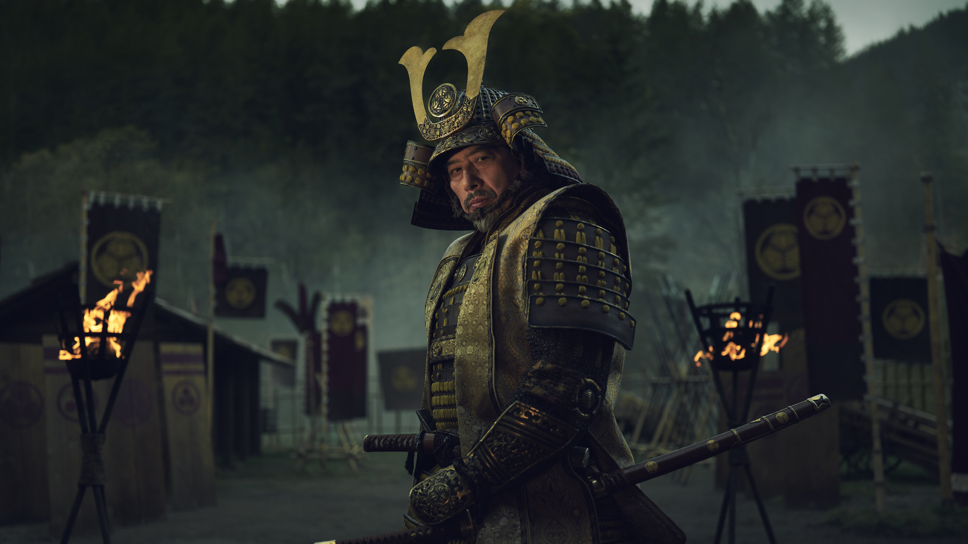 A press image of Hiroyuki Sanada's Lord Toranaga in FX's Shogun TV show