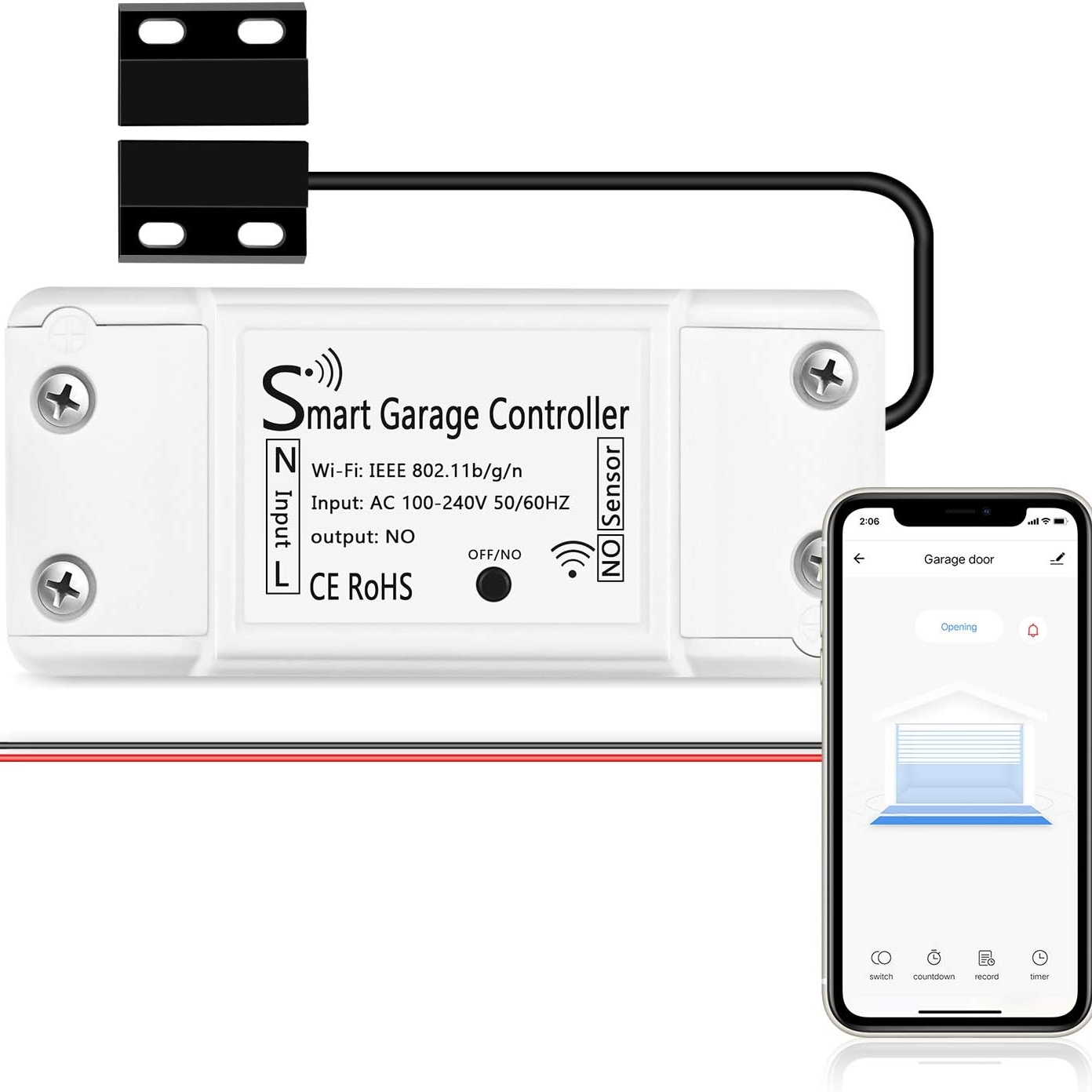 AGSHOME Smart Wi-Fi Garage Door Opener