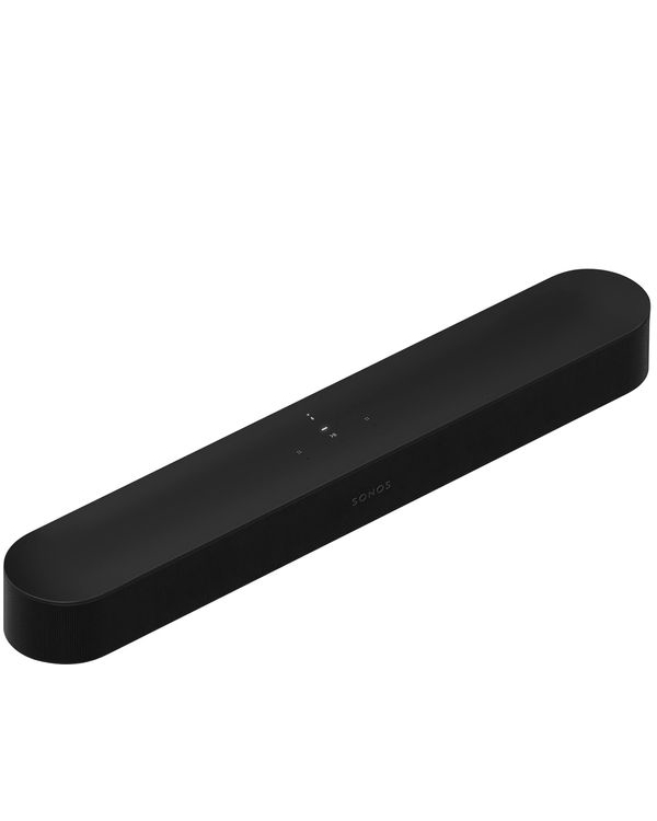 Sonos Beam 2 soundbar on white background.