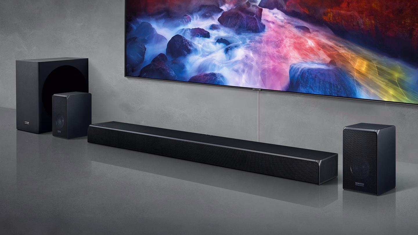 Samsung HW-Q990C soundbar lifestyle image.