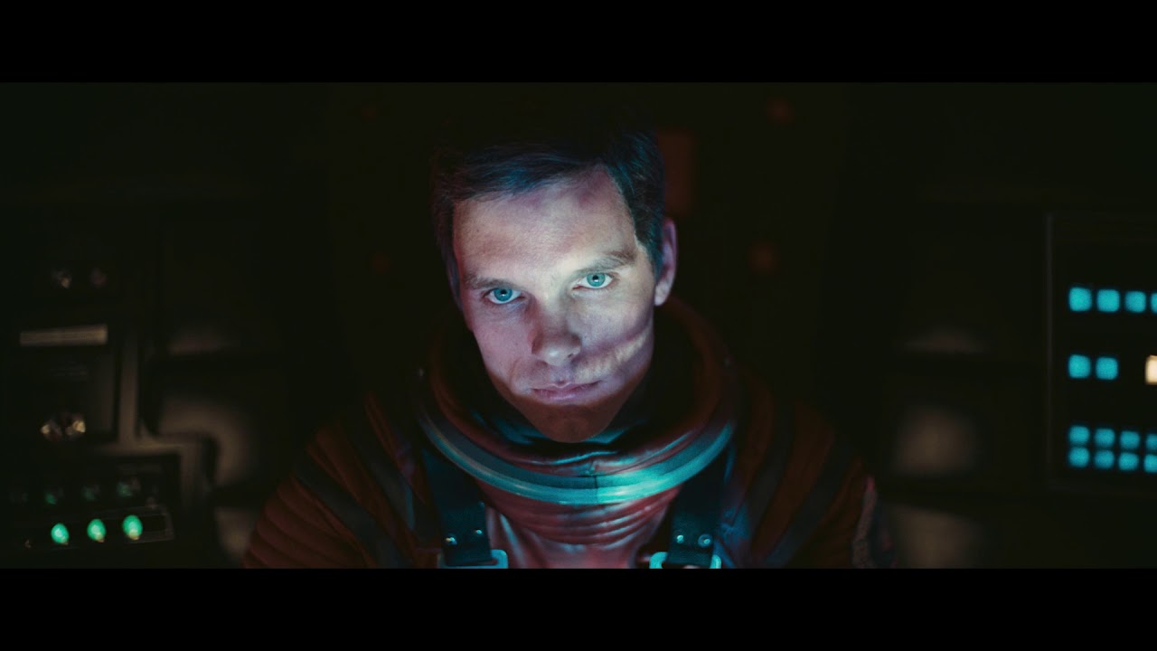 A screenshot of a scowling David Bowman in 2001: A Space Odyssey