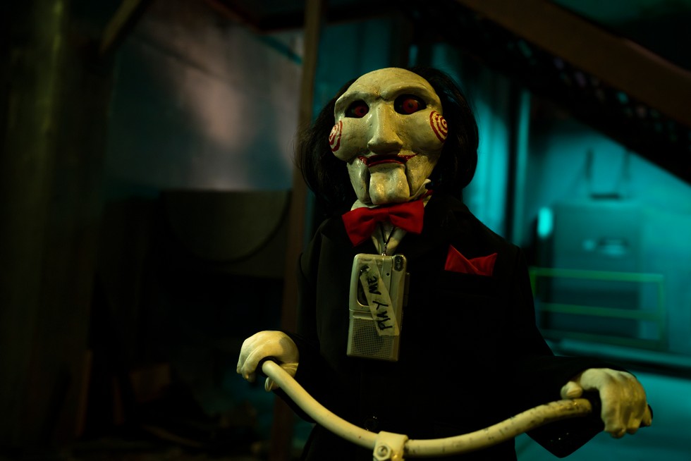 Billy the Puppet with a tape recorder strapped to his chest