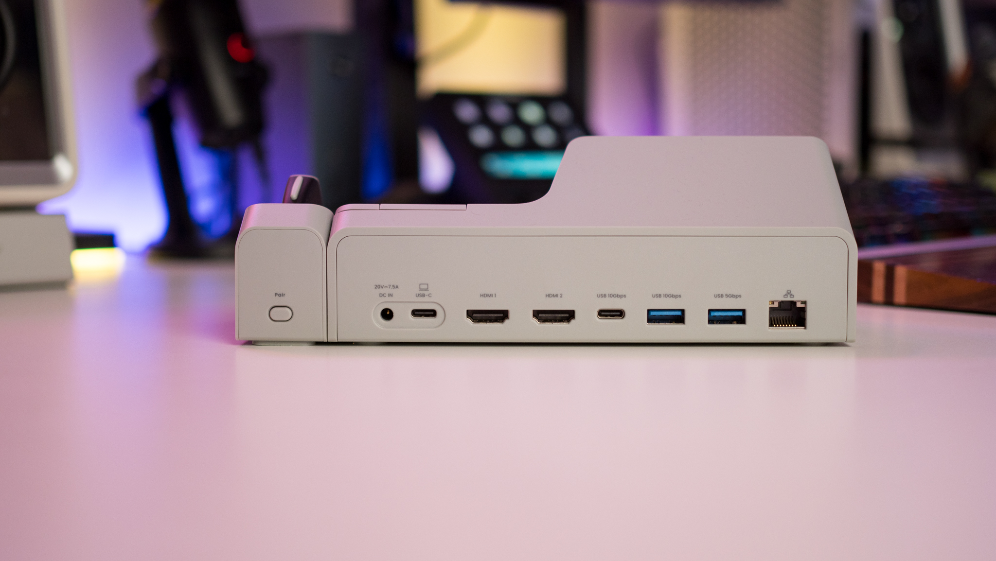 HiDock H1 USB-C AI dock back view