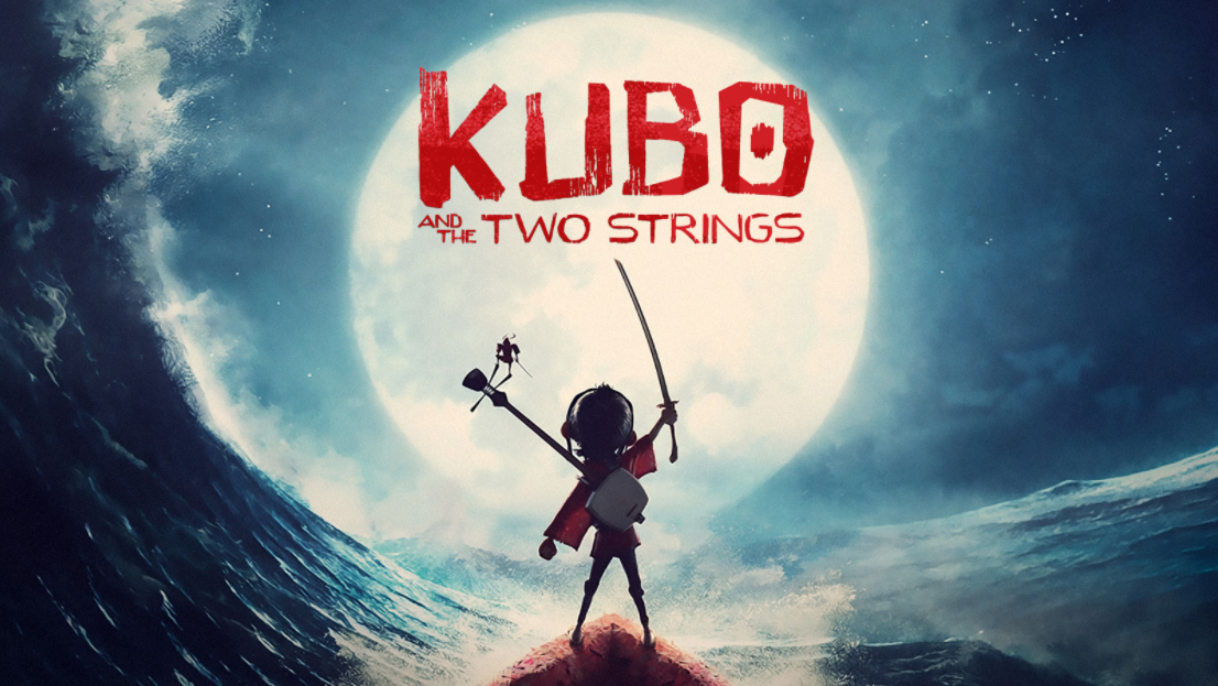 A poster image for Kubo and the Two Strings showing the protagonist staring at the moon