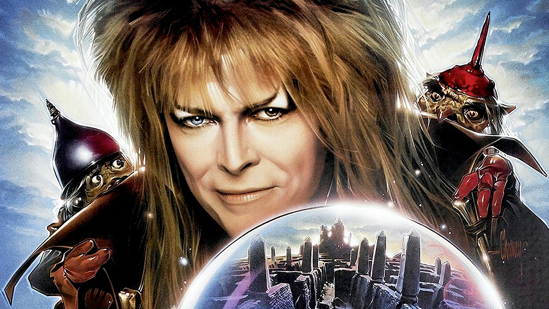 David Bowie in a promo poster for Labyrinth