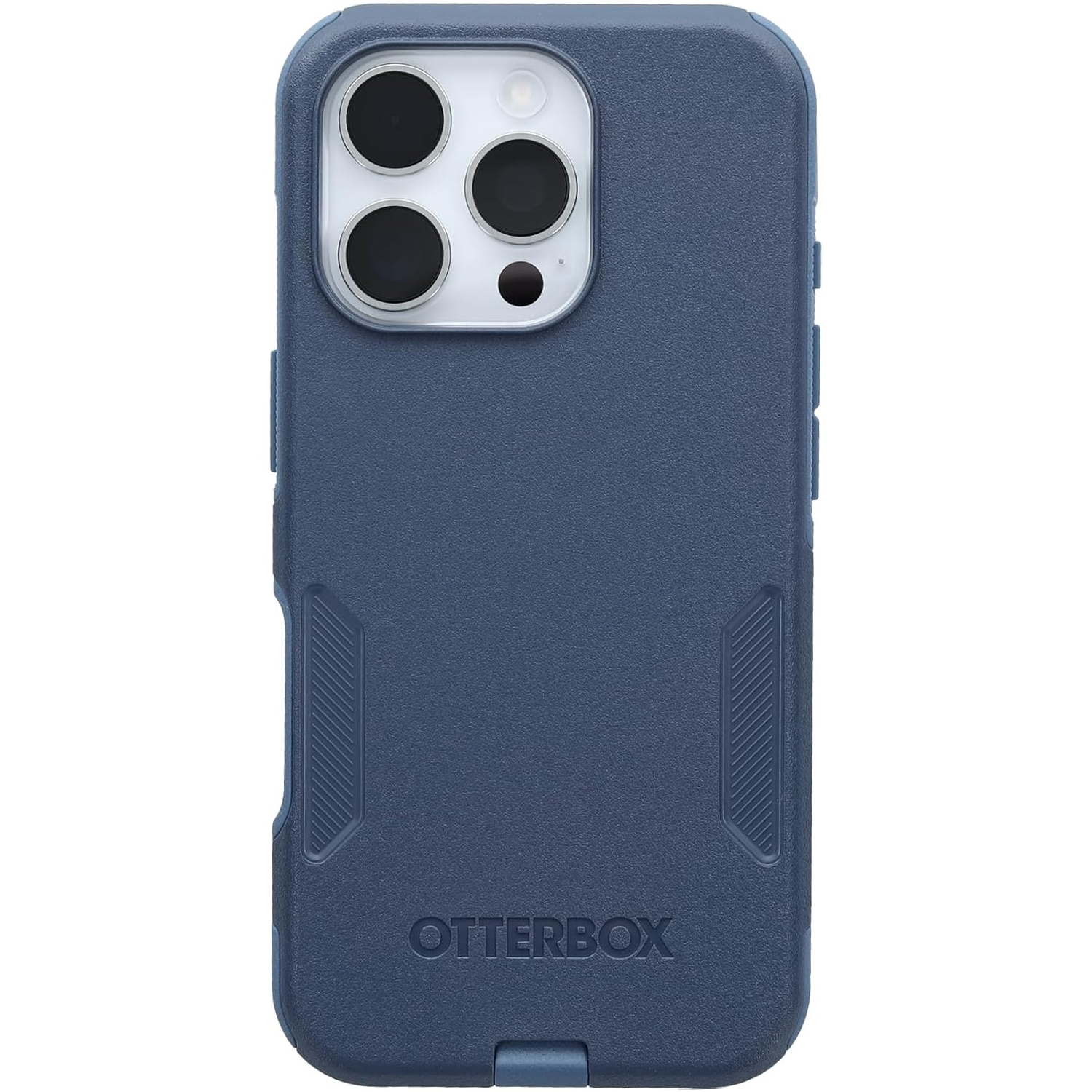 Otterbox Commuter Series Apple iPhone 16 Pro case in dark blue with white iPhone 16 Pro inside