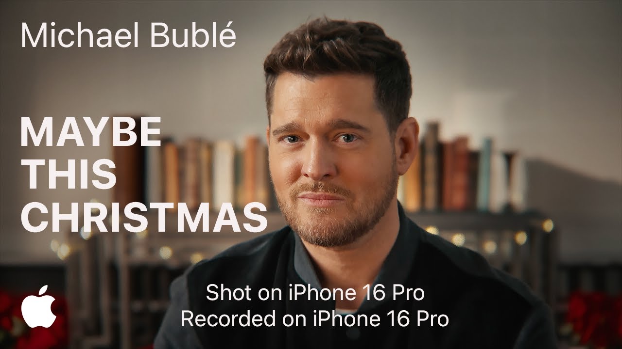 Recorded on iPhone 16 Pro | Michael Bublé, Carly Pearce “Maybe This Christmas” | Apple - YouTube