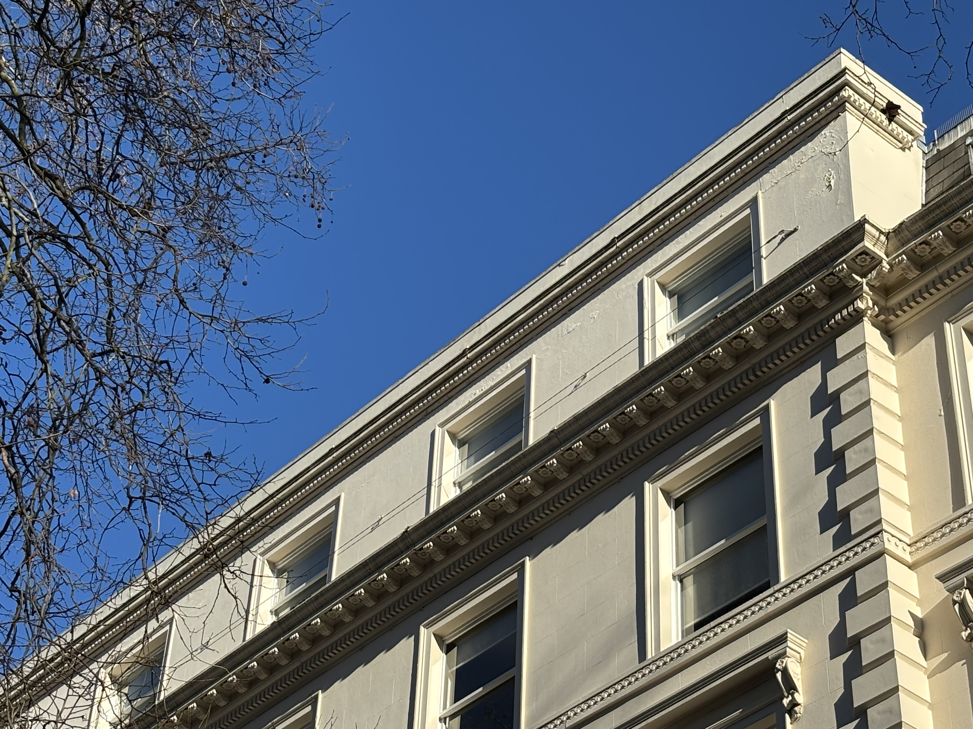 A sandstone-style office block