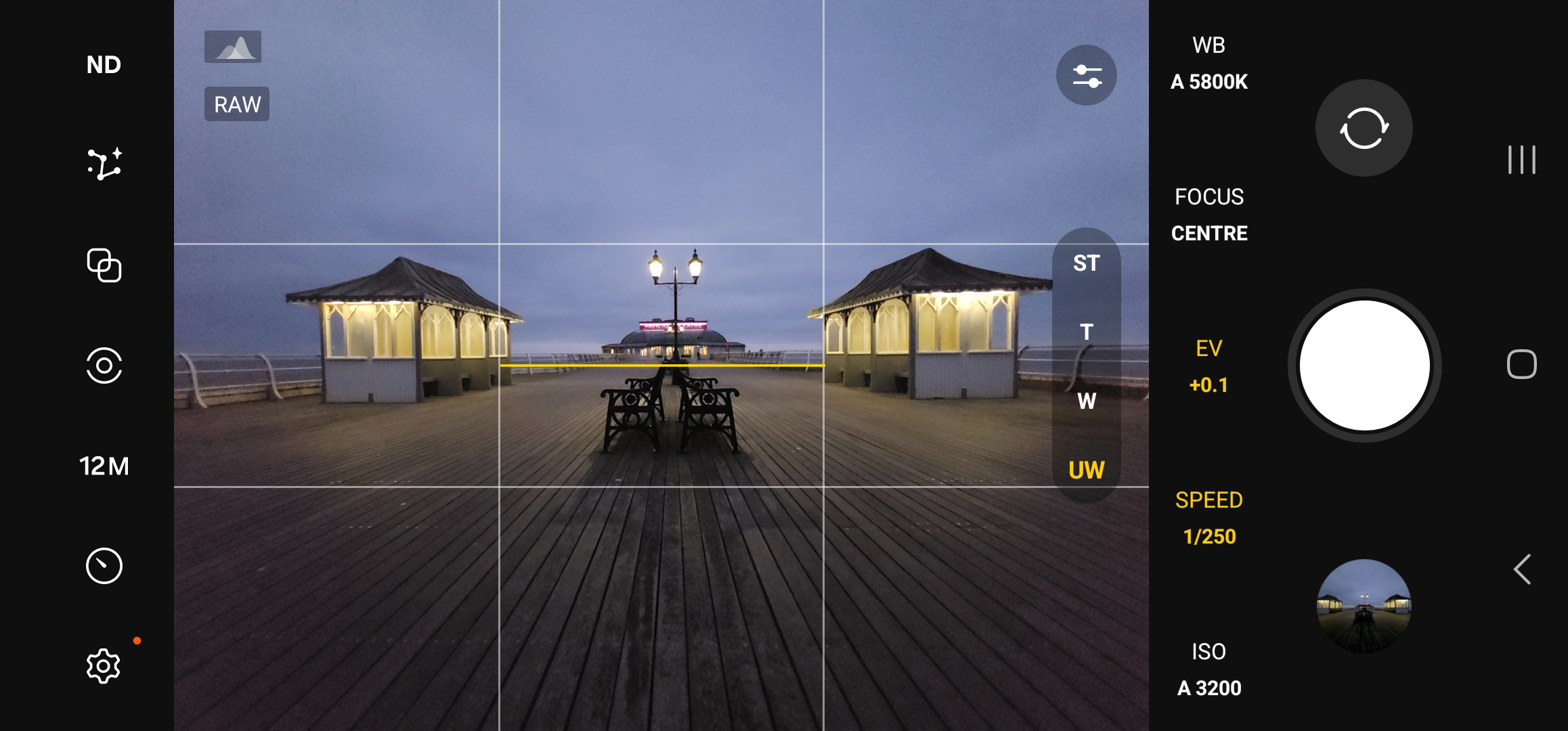 Samsung Expert Raw camera view