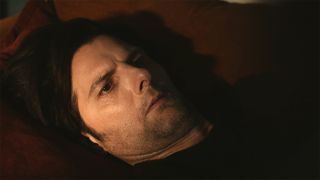 Mark lying down on a couch in Severance season 2