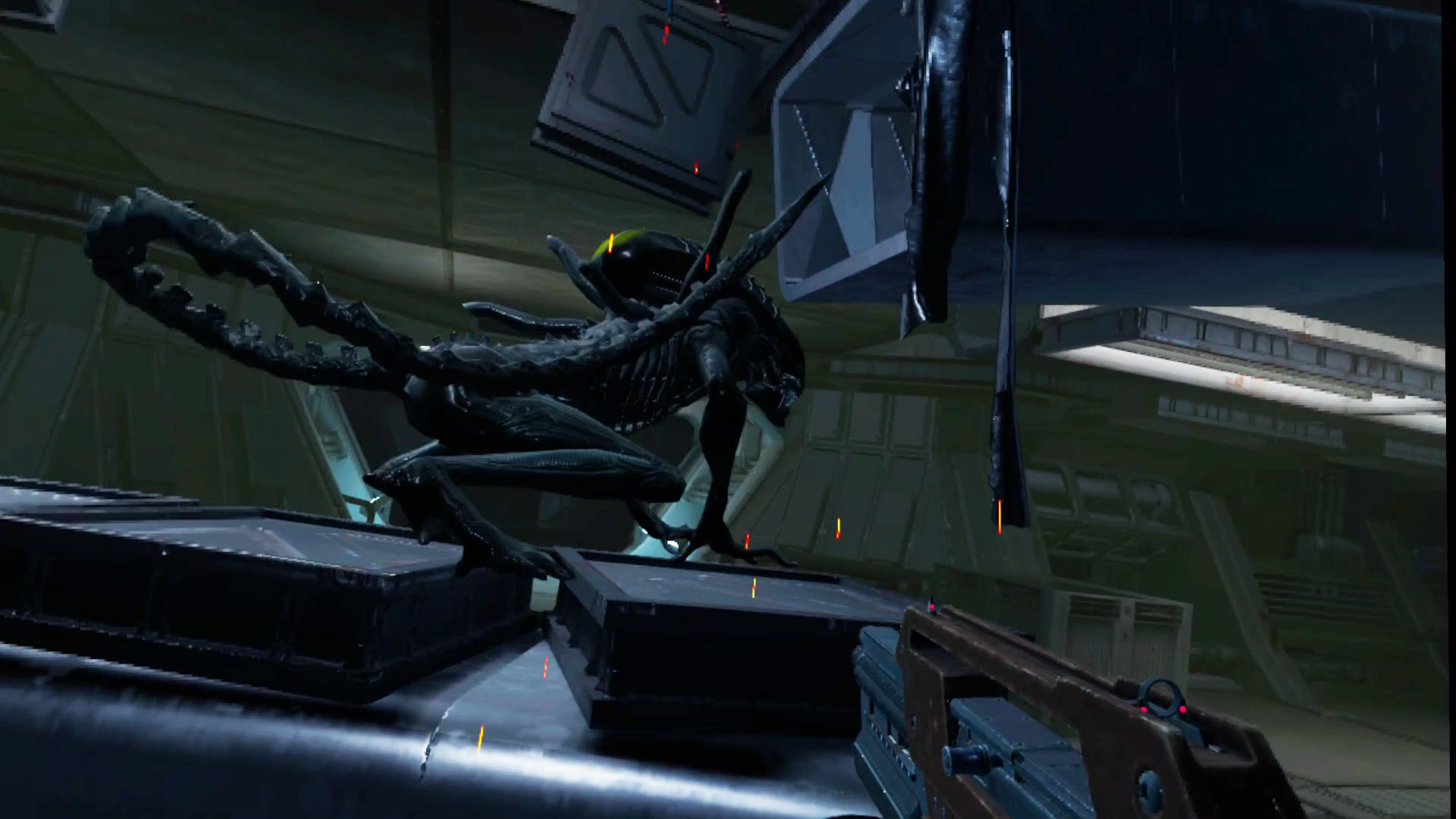 An official screenshot of a Xenomorph from Alien: Rogue Incursion on Meta Quest 3