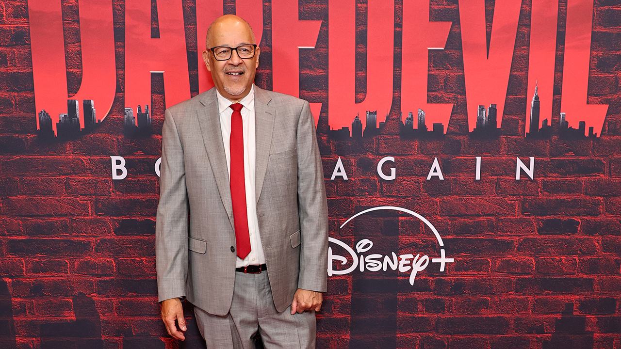 Clark Johnson at the Daredevil: Born Again premiere in New York City