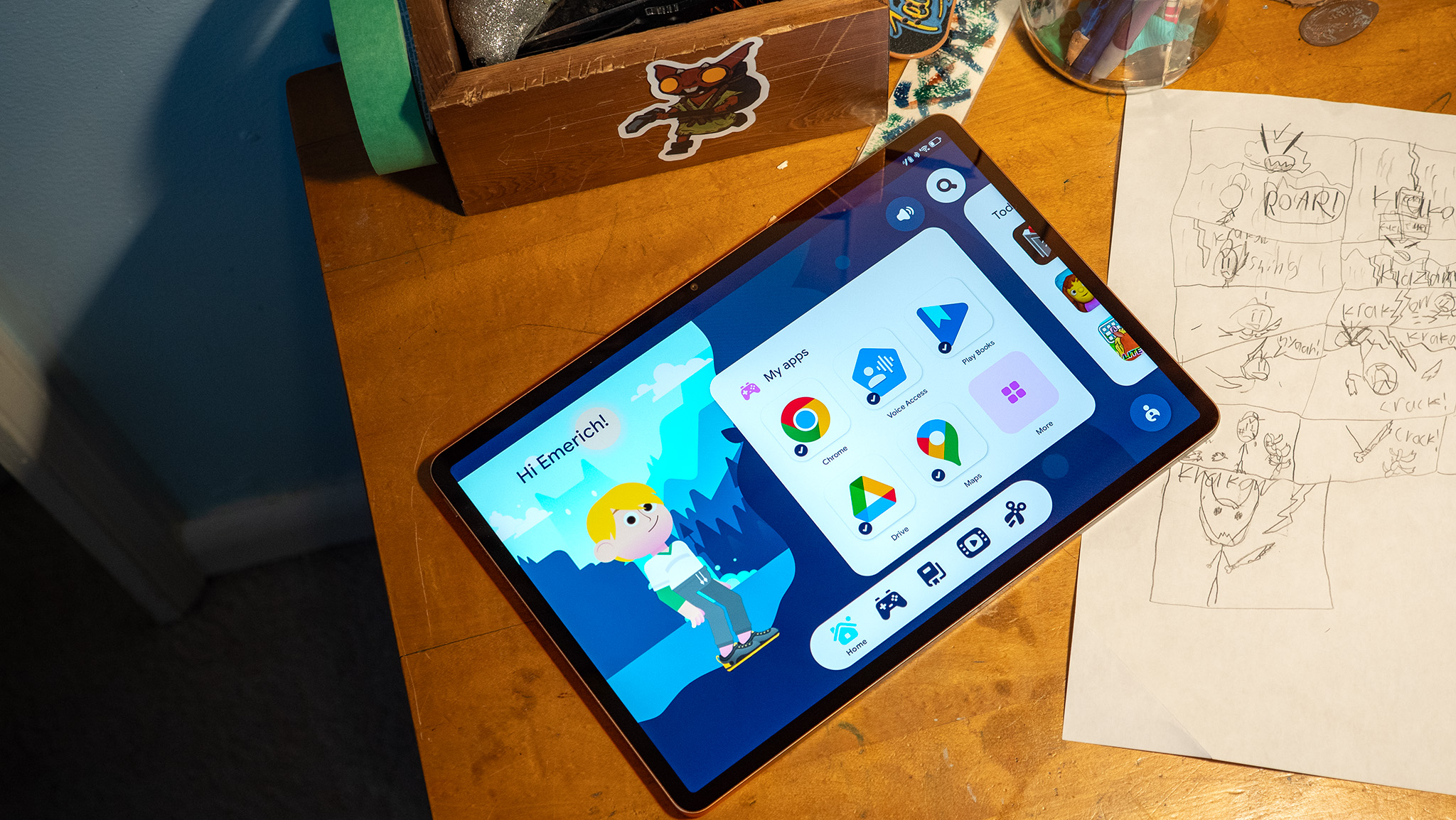 Google Kids Space running on the Honor Pad V9