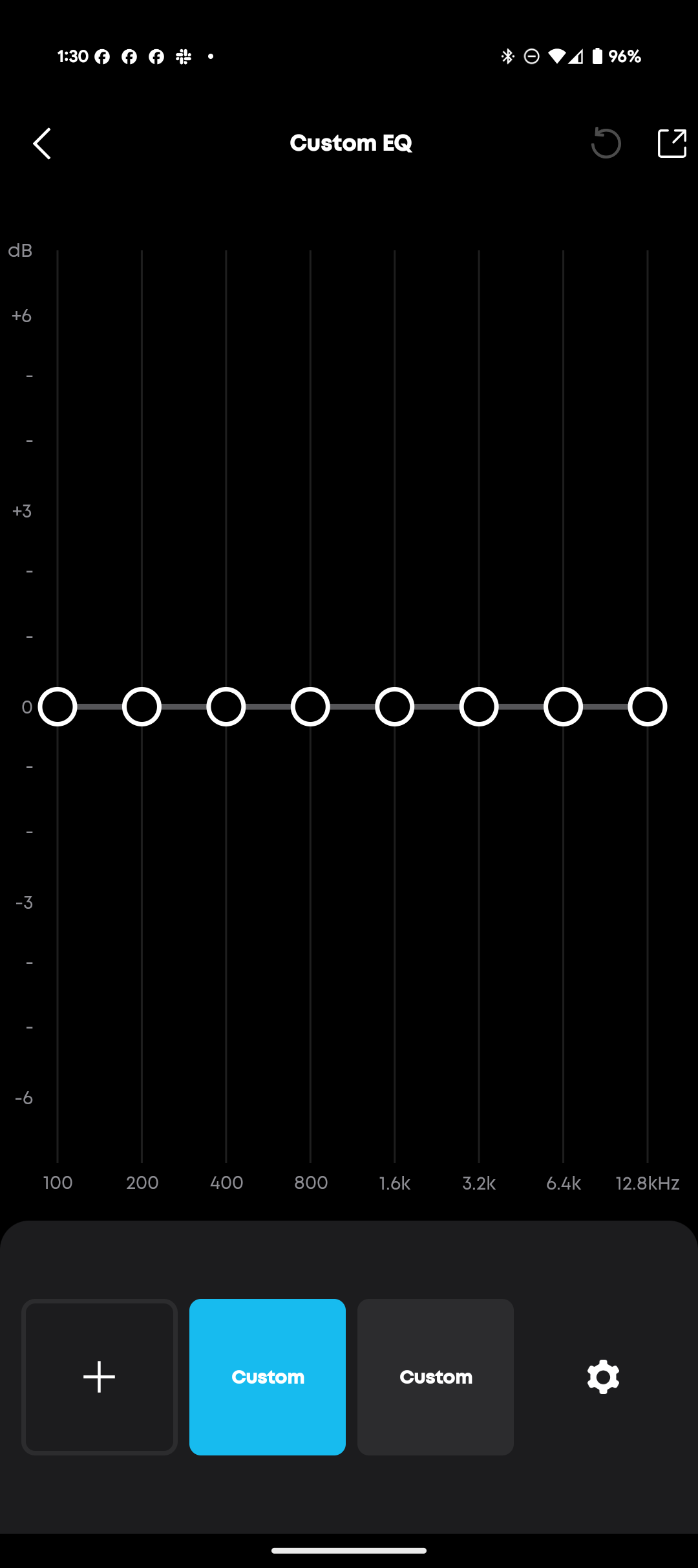 Anker Soundcore app showing various settings for the Liberty 4 Pro