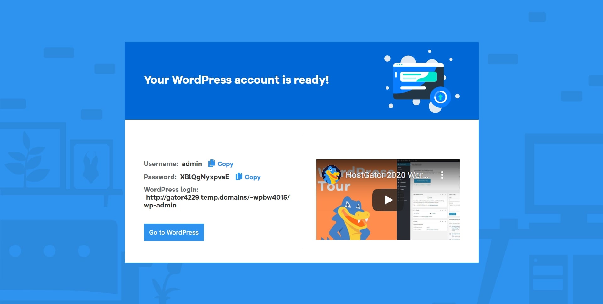 WordPress Credentials