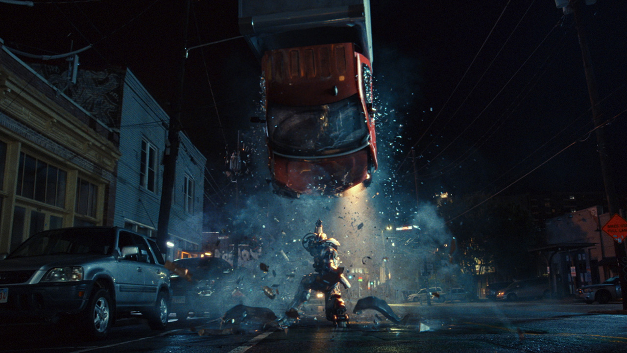 Ironheart flipping a truck at night in her self-titled Disney+ TV show