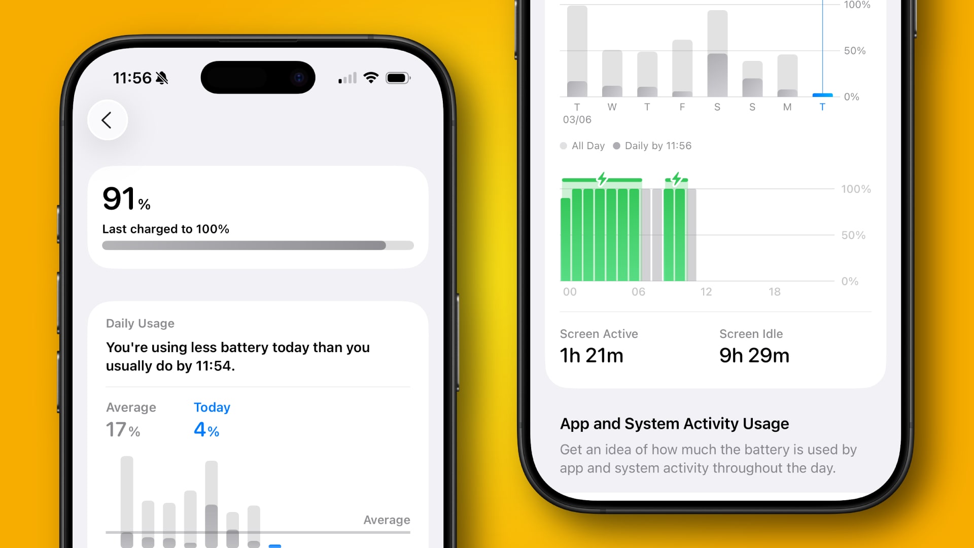 The new battery features in iOS 26